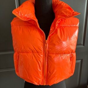 Orange Puffer Vest